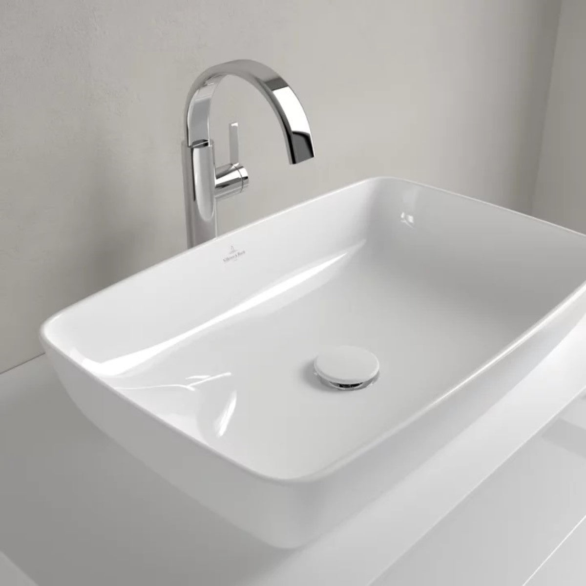 417258RW Villeroy & Boch Artis CeramicPlus 58 x 38,5 cm nadpultni umivalnik brez odprtine za armaturo