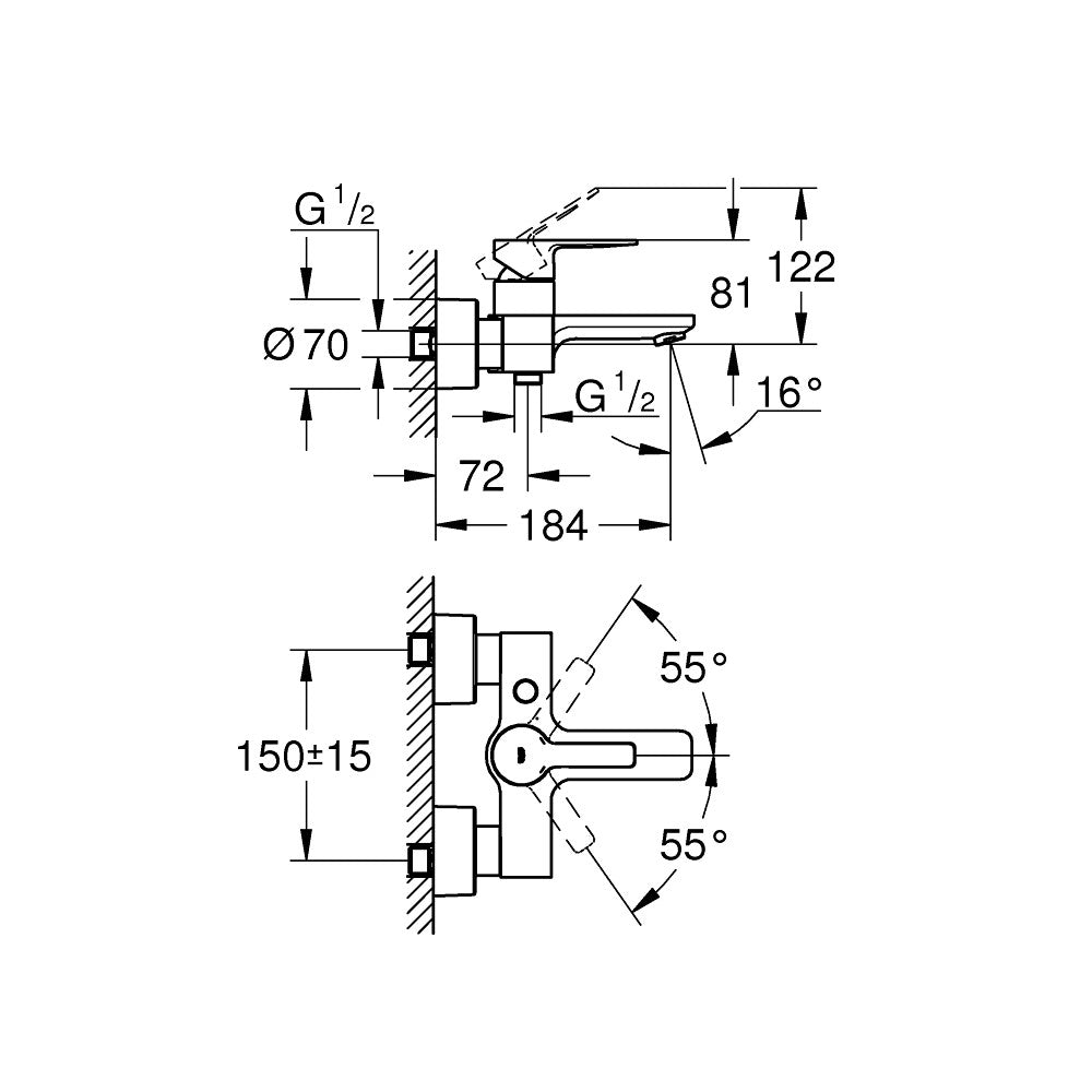 33849001 Grohe Lineare armatura za kad