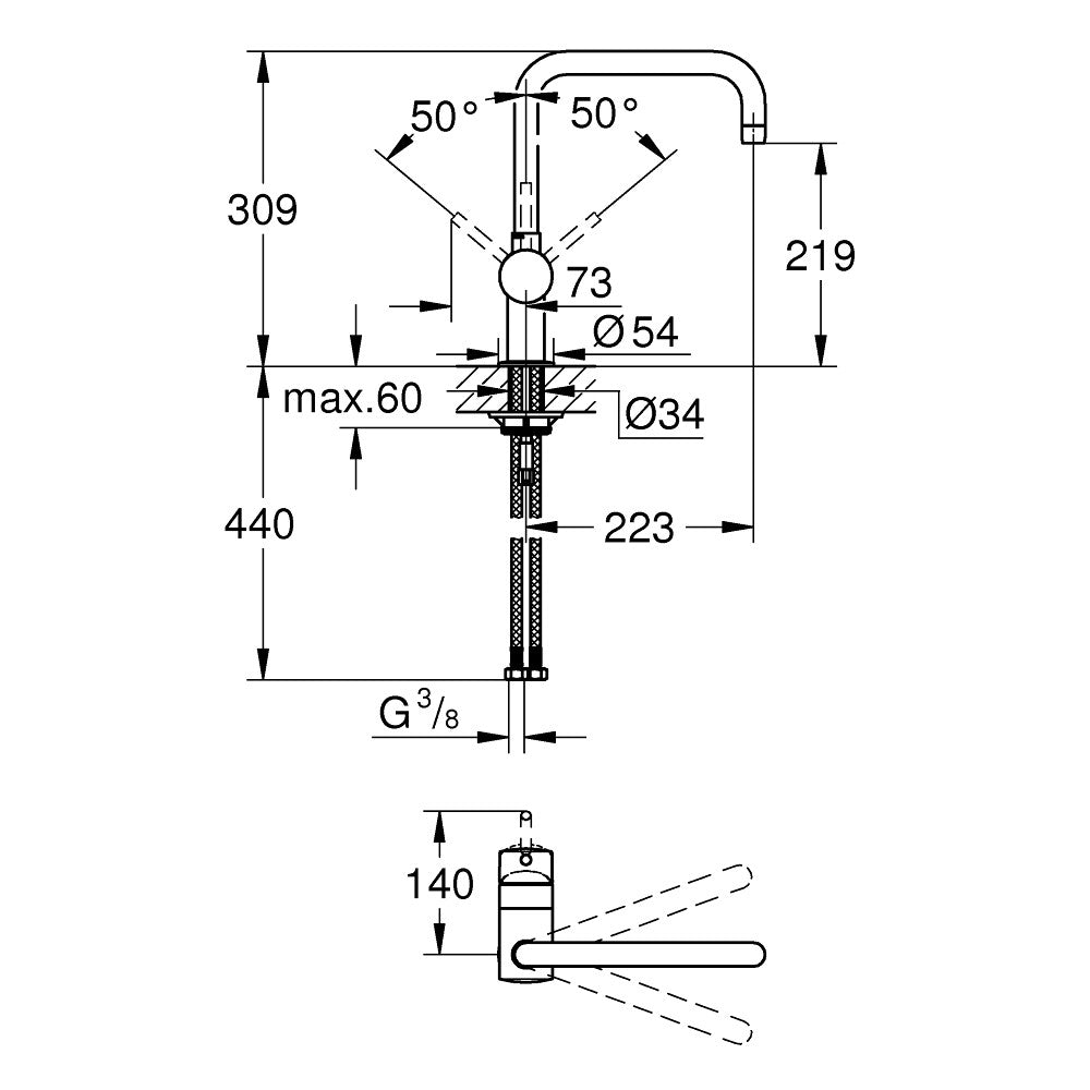 32488000 Grohe Minta kuhinjska armatura