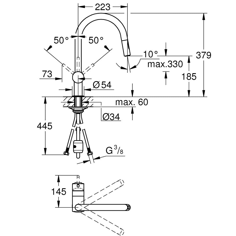 32321DC2 Grohe Minta izvlečna kuhinjska armatura