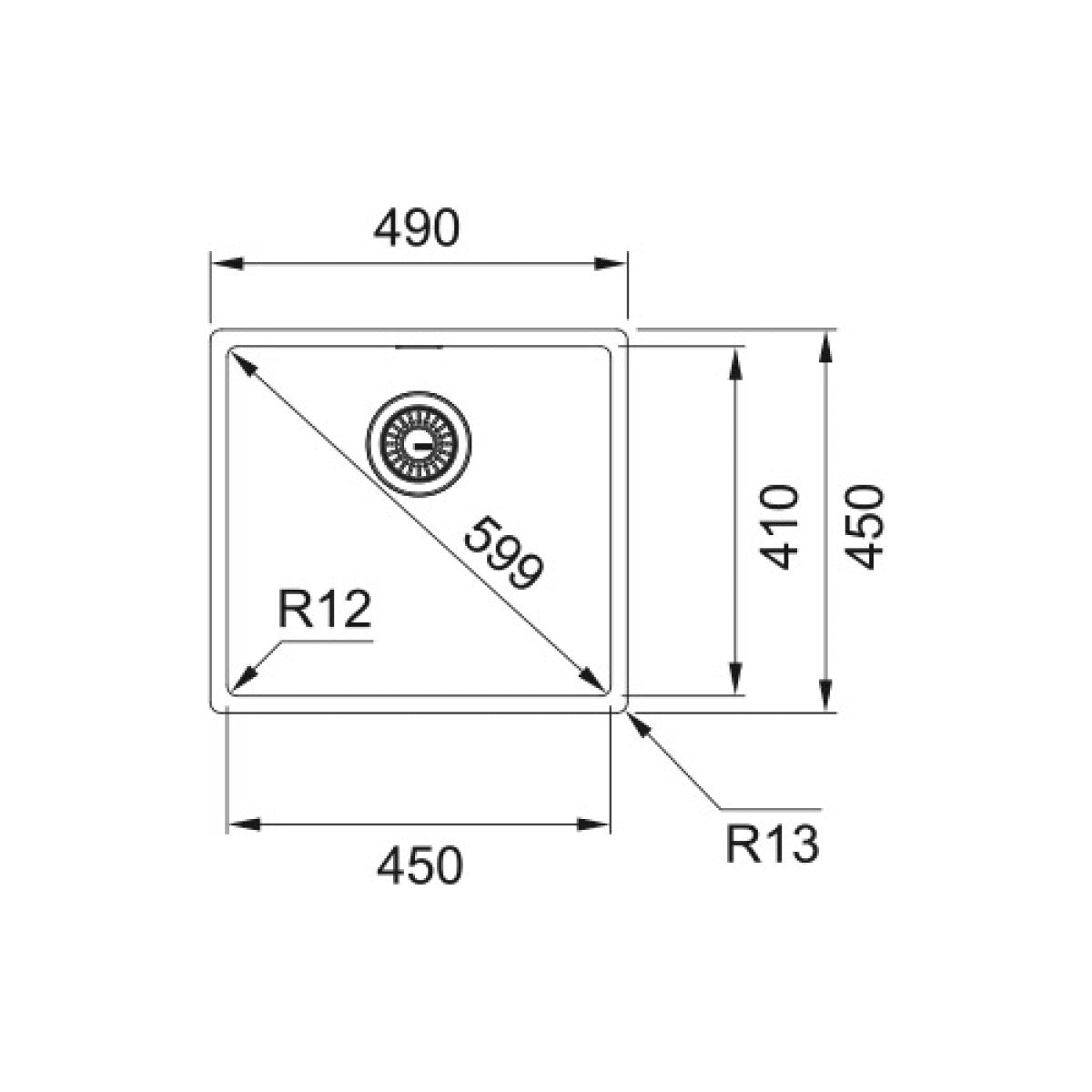127.0395.014 Franke Box BXX 210/110-45 pomivalno korito iz nerjavnega jekla