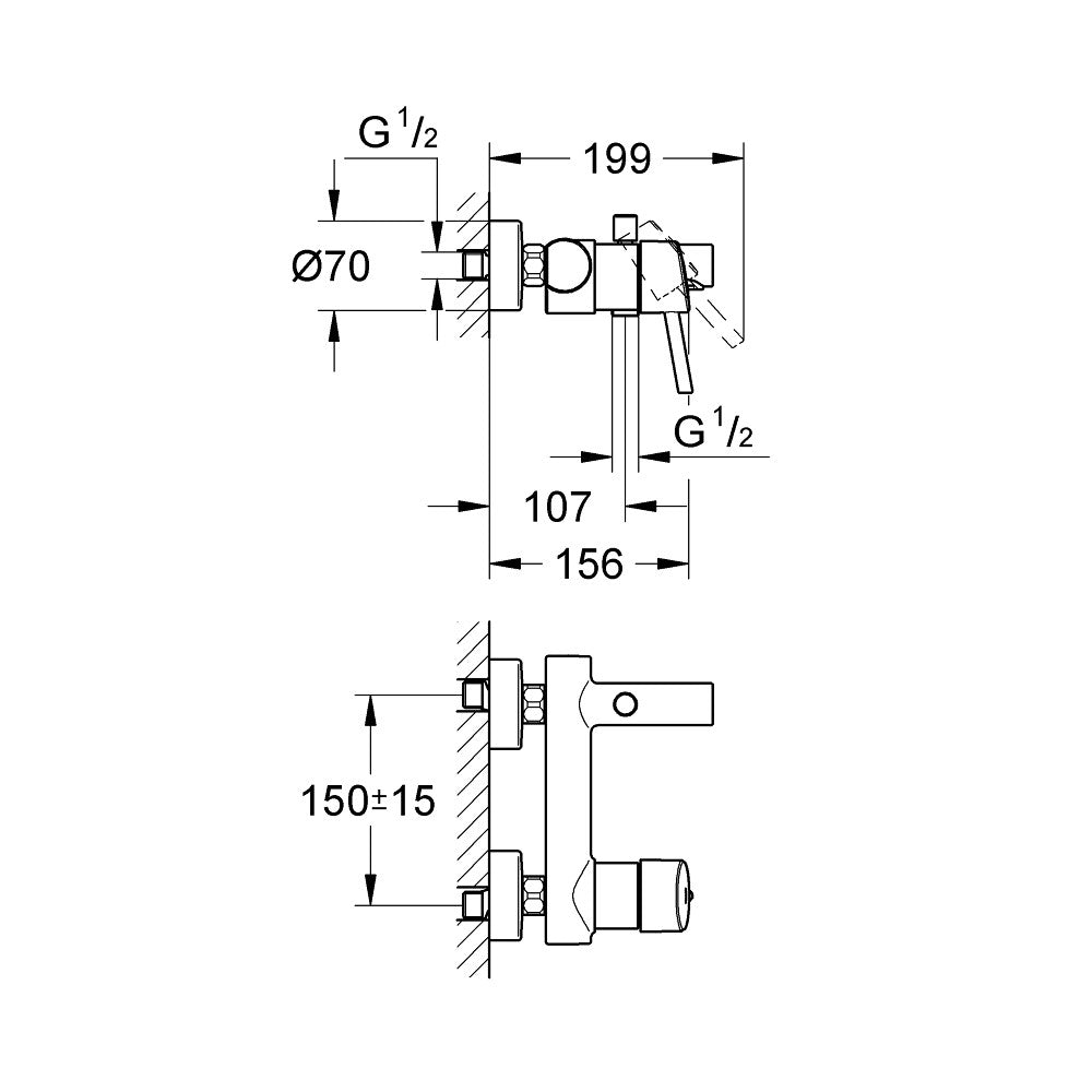 32211001 Grohe Concetto armatura za kad