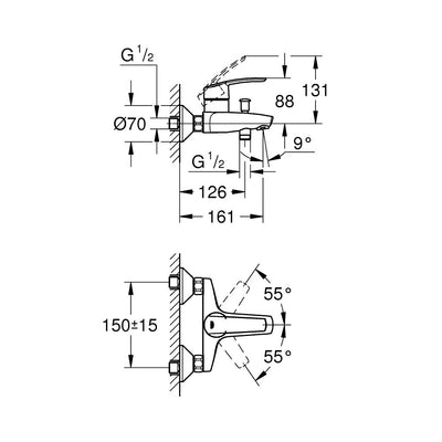 32278001 Grohe Start QuickFix armatura za kad