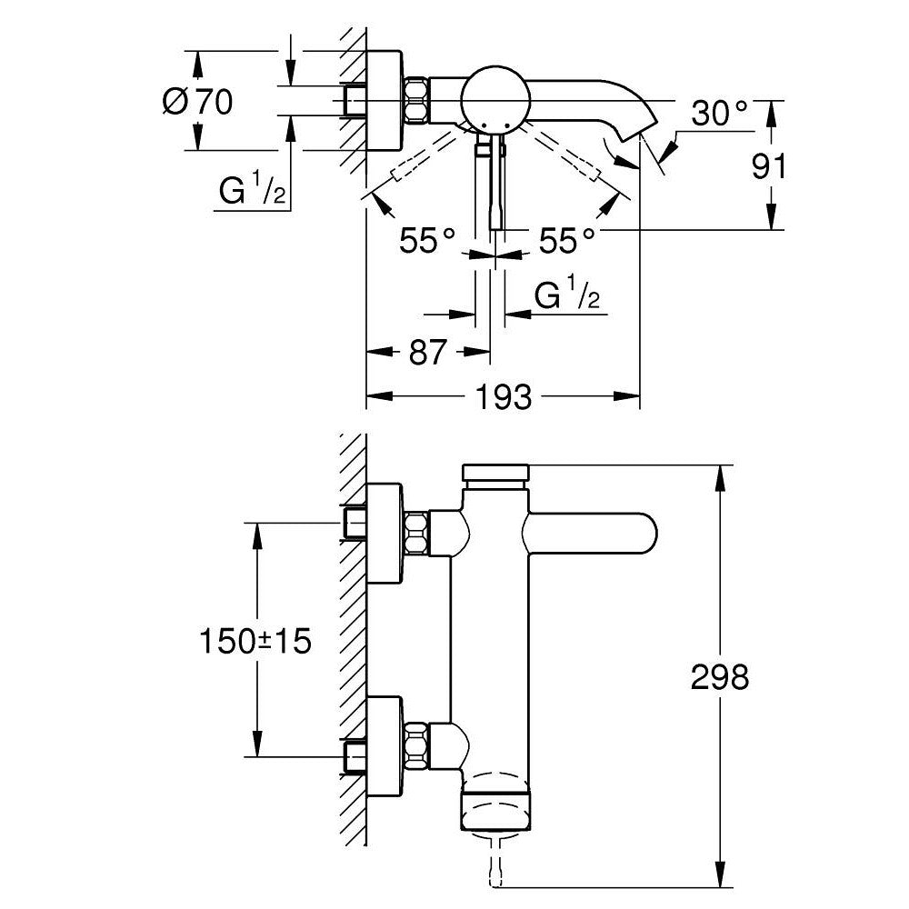 25250KF1 Grohe Essence armatura za kad