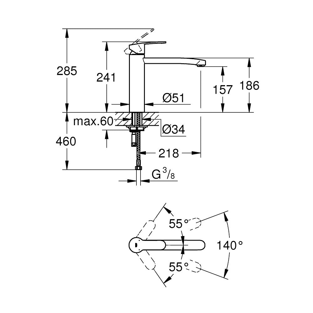 31124002 Grohe Eurostyle Cosmopolitan kuhinjska armatura