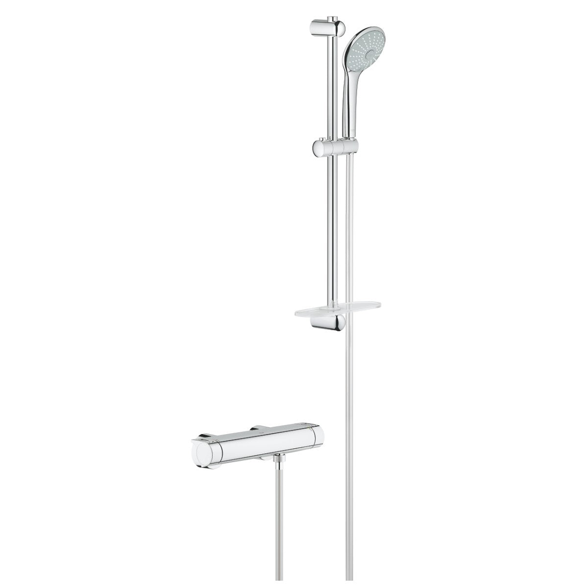 34195001 Grohe Grohtherm 2000 stenska termostatska armatura s tuš setom