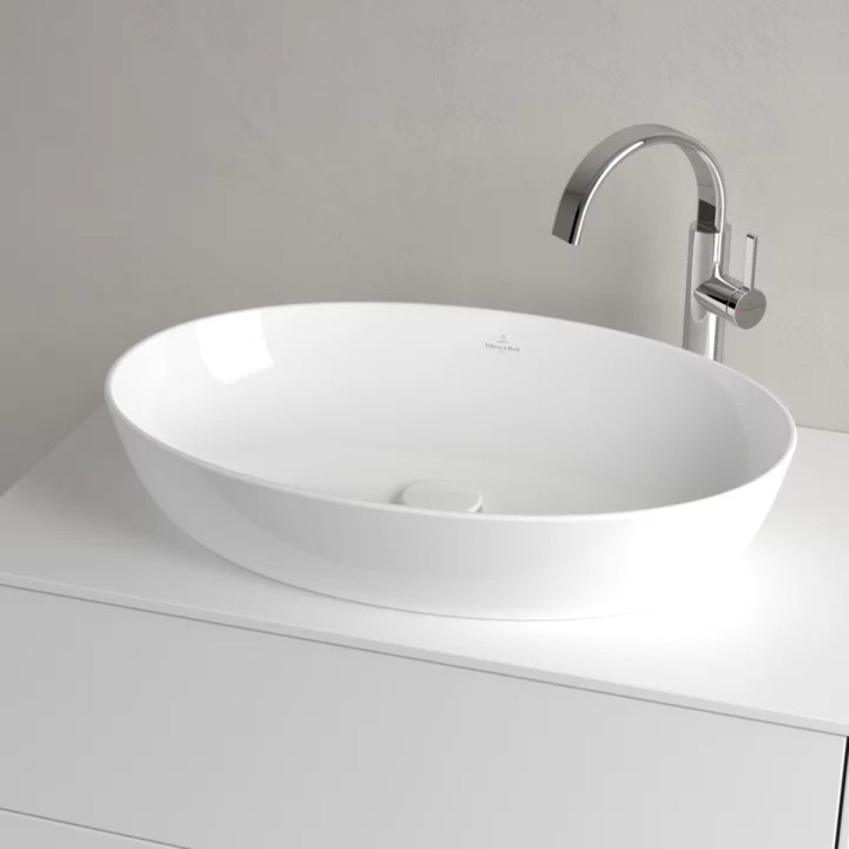 419861RW Villeroy & Boch Artis CeramicPlus 61 x 41 cm nadpultni umivalnik brez odprtine za armaturo