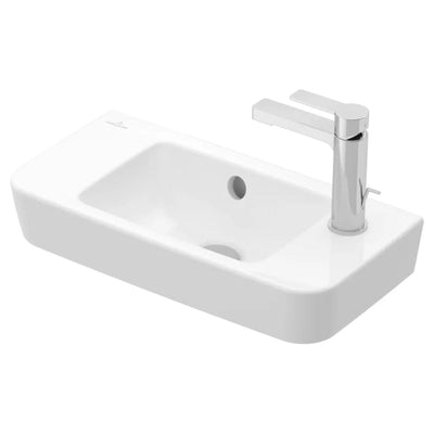 4342R501 Villeroy & Boch O.Novo Compact 50 x 25 cm keramični umivalnik z odprtino za armaturo desna izvedba