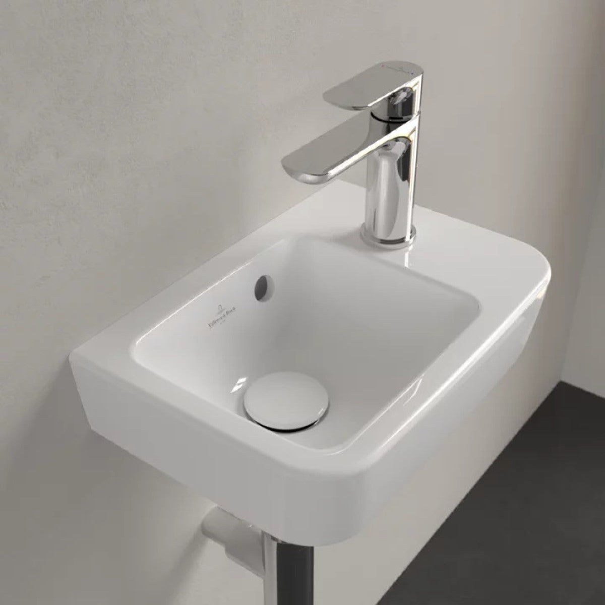 43433601 Villeroy & Boch O.Novo Compact 36 x 25 cm keramični umivalnik z odprtino za armaturo desna izvedba