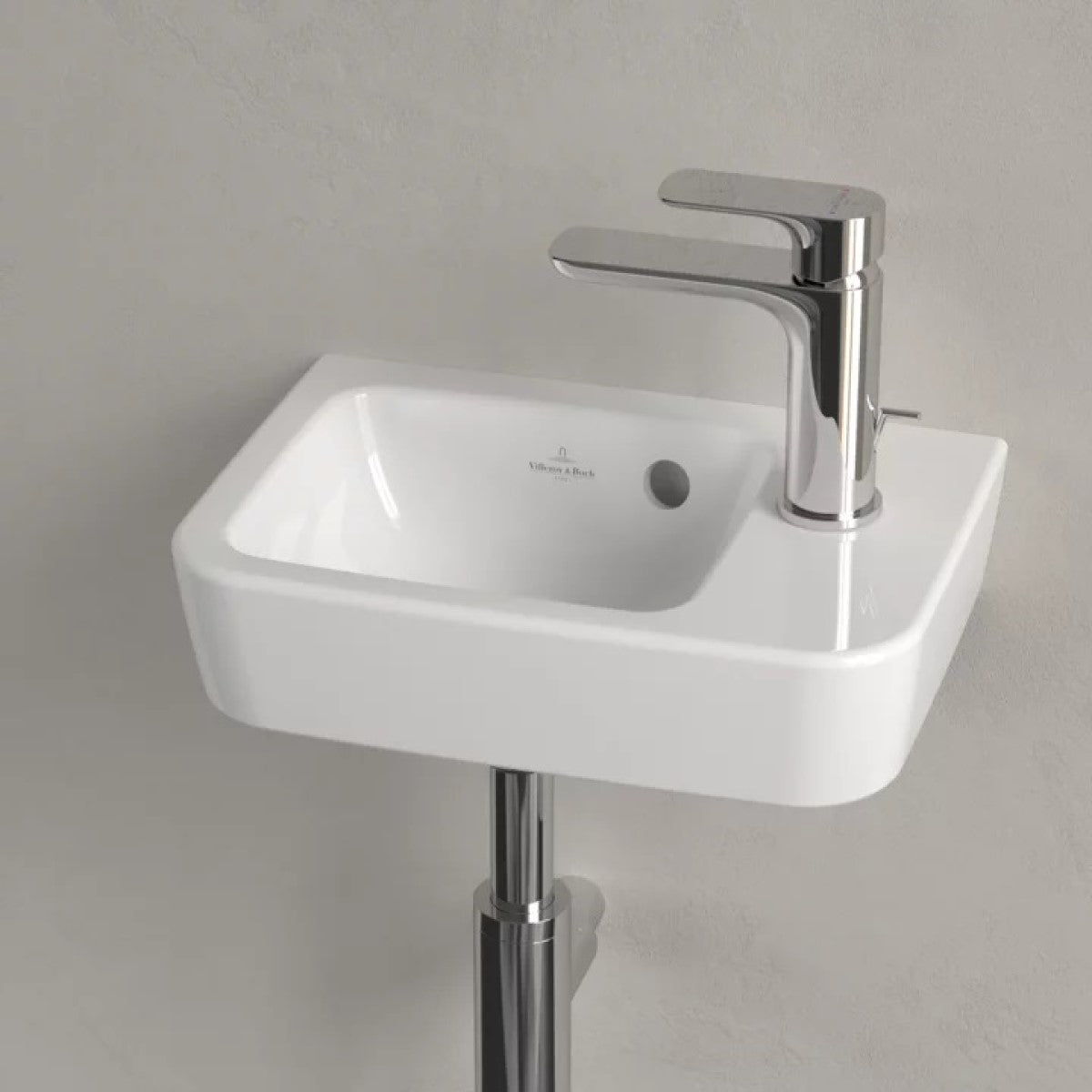 43433601 Villeroy & Boch O.Novo Compact 36 x 25 cm keramični umivalnik z odprtino za armaturo desna izvedba