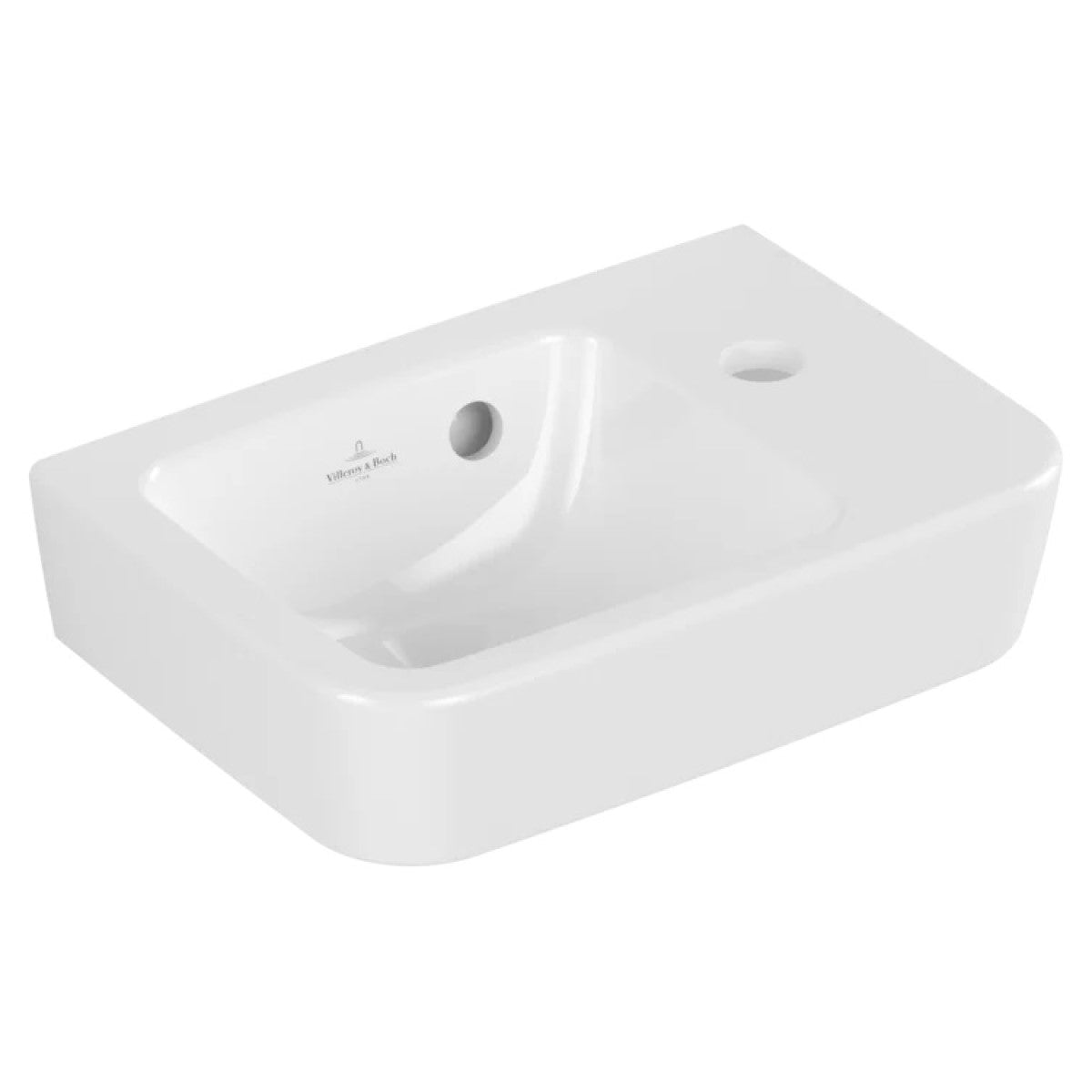 43433601 Villeroy & Boch O.Novo Compact 36 x 25 cm keramični umivalnik z odprtino za armaturo desna izvedba