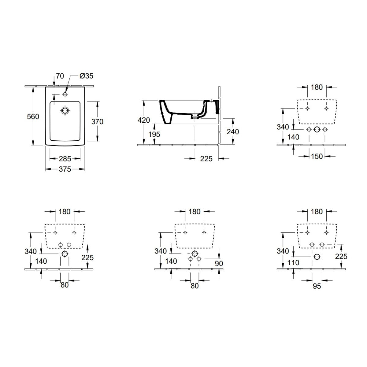 443300R1 Villeroy & Boch Memento 2.0 CeramicPlus 37,5 x 56 cm viseči bide