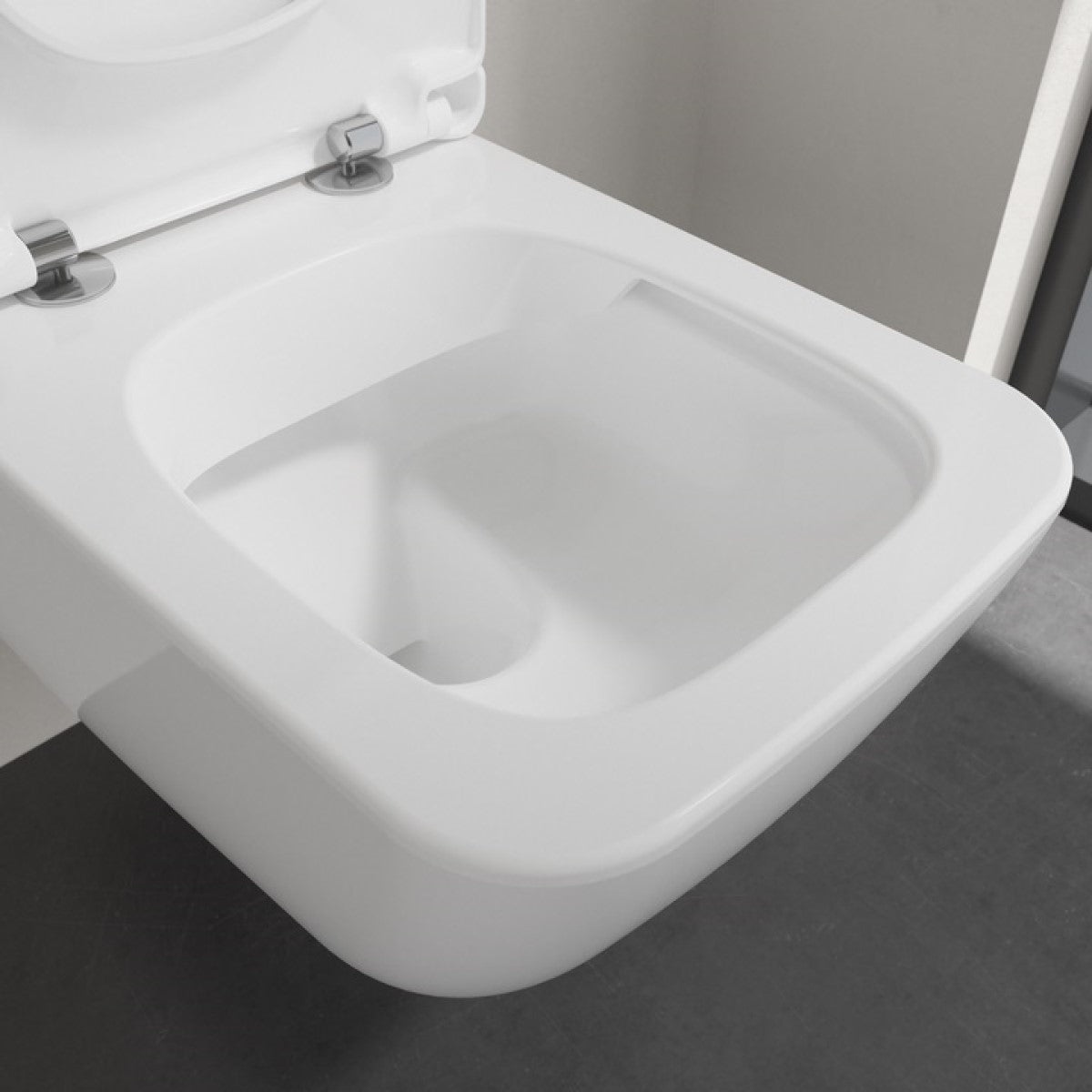 4611RL01 Villeroy & Boch Venticello Combi-Pack viseča brezrobna WC školjka z WC desko s počasnim zapiranjem