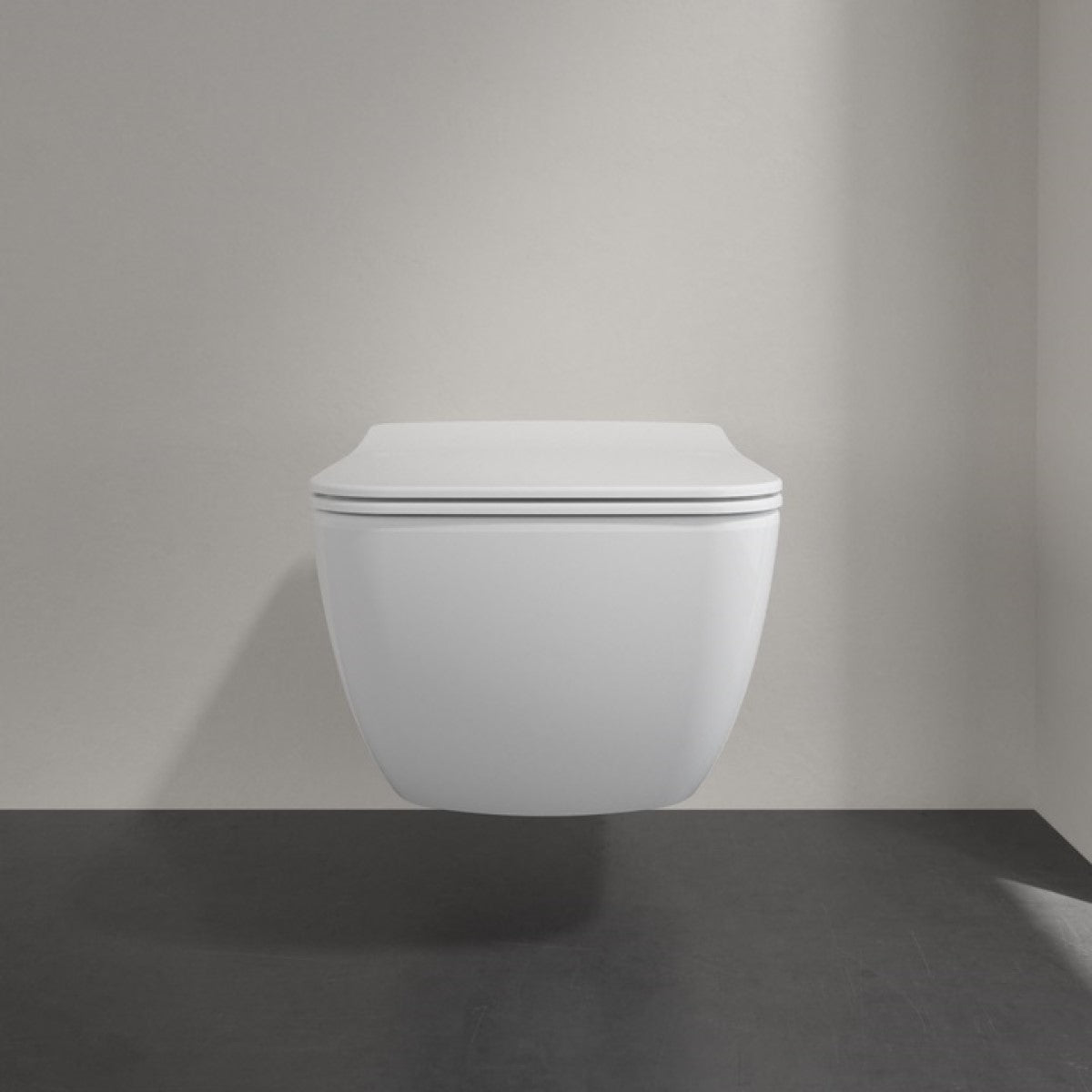 4611RL01 Villeroy & Boch Venticello Combi-Pack viseča brezrobna WC školjka z WC desko s počasnim zapiranjem