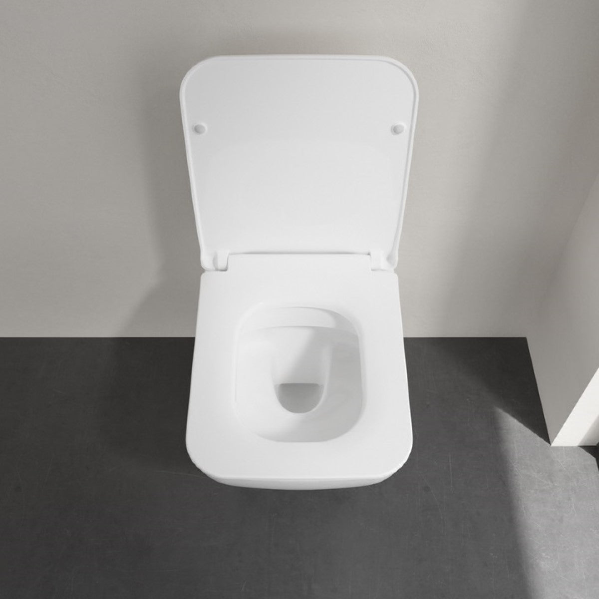 4611RL01 Villeroy & Boch Venticello Combi-Pack viseča brezrobna WC školjka z WC desko s počasnim zapiranjem