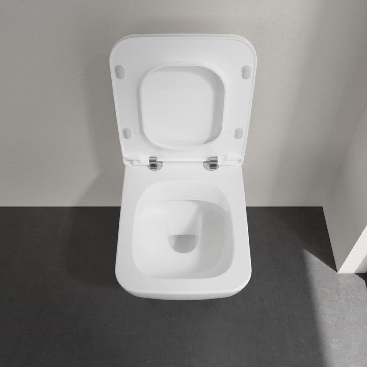 4611RL01 Villeroy & Boch Venticello Combi-Pack viseča brezrobna WC školjka z WC desko s počasnim zapiranjem