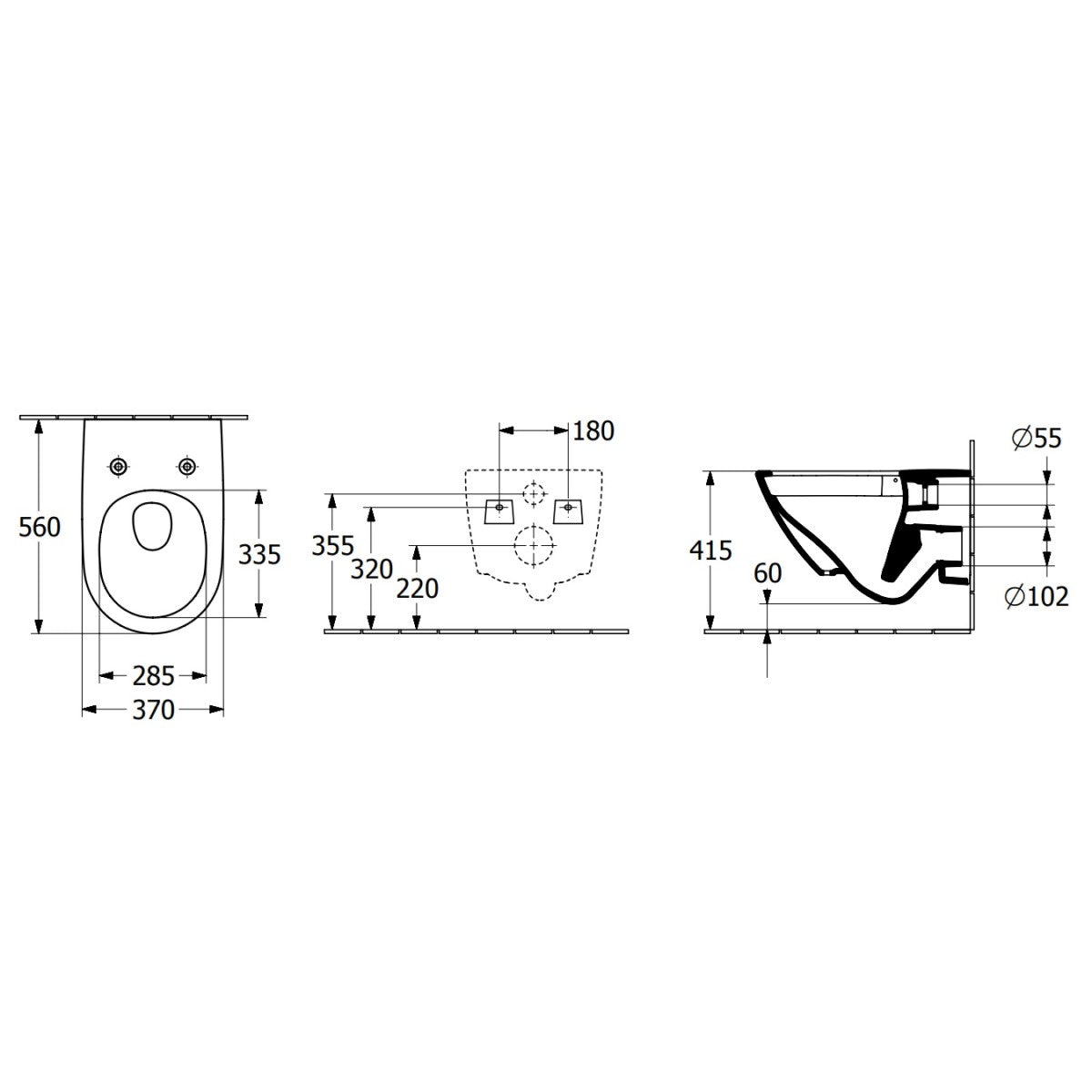 4670TSR1 Villeroy & Boch Subway 3.0 Combi-Pack CeramicPlus TwistFlush viseča brezrobna WC školjka z WC desko s počasnim zapiranjem