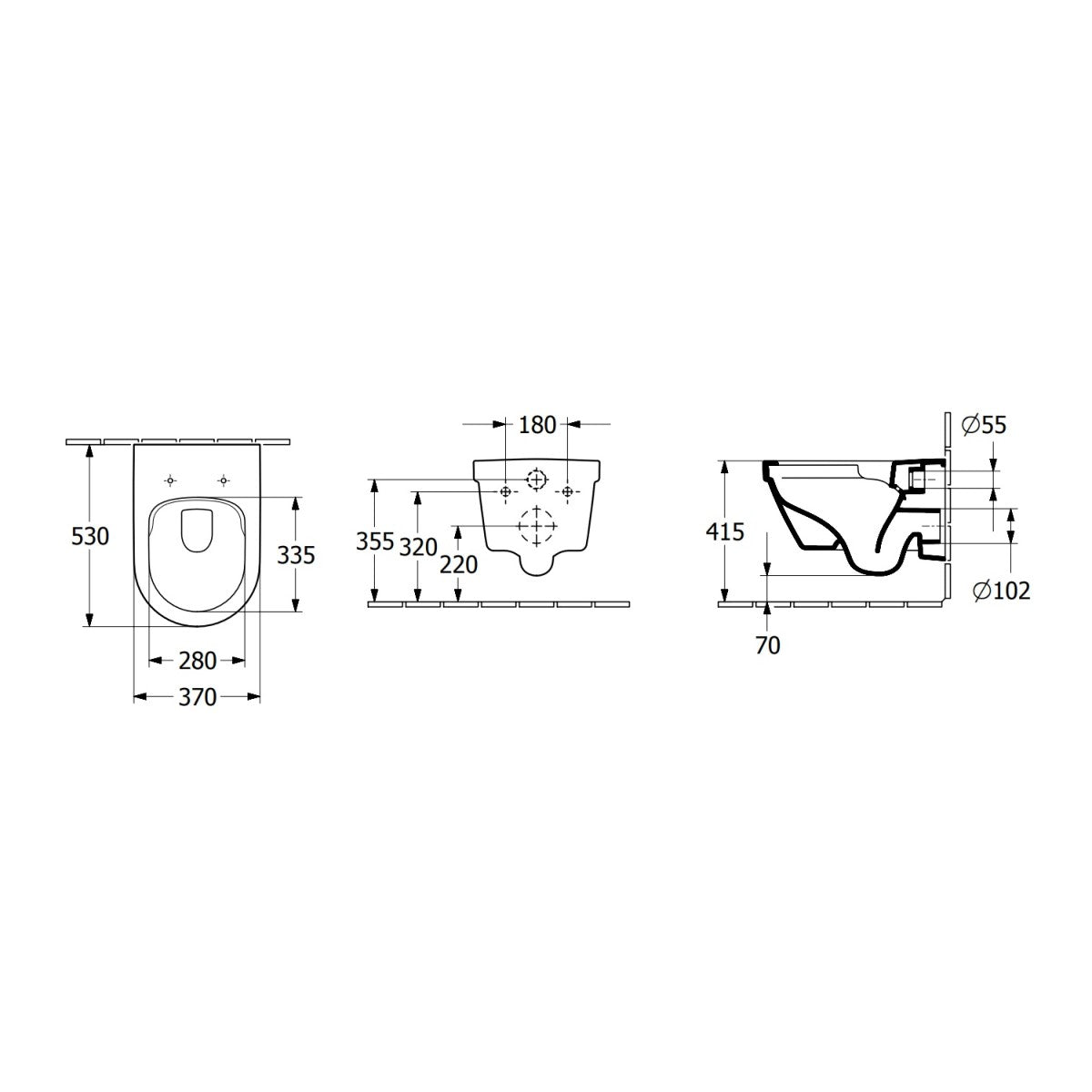 4694R0R1 Villeroy & Boch Architectura CeramicPlus viseča brezrobna WC školjka