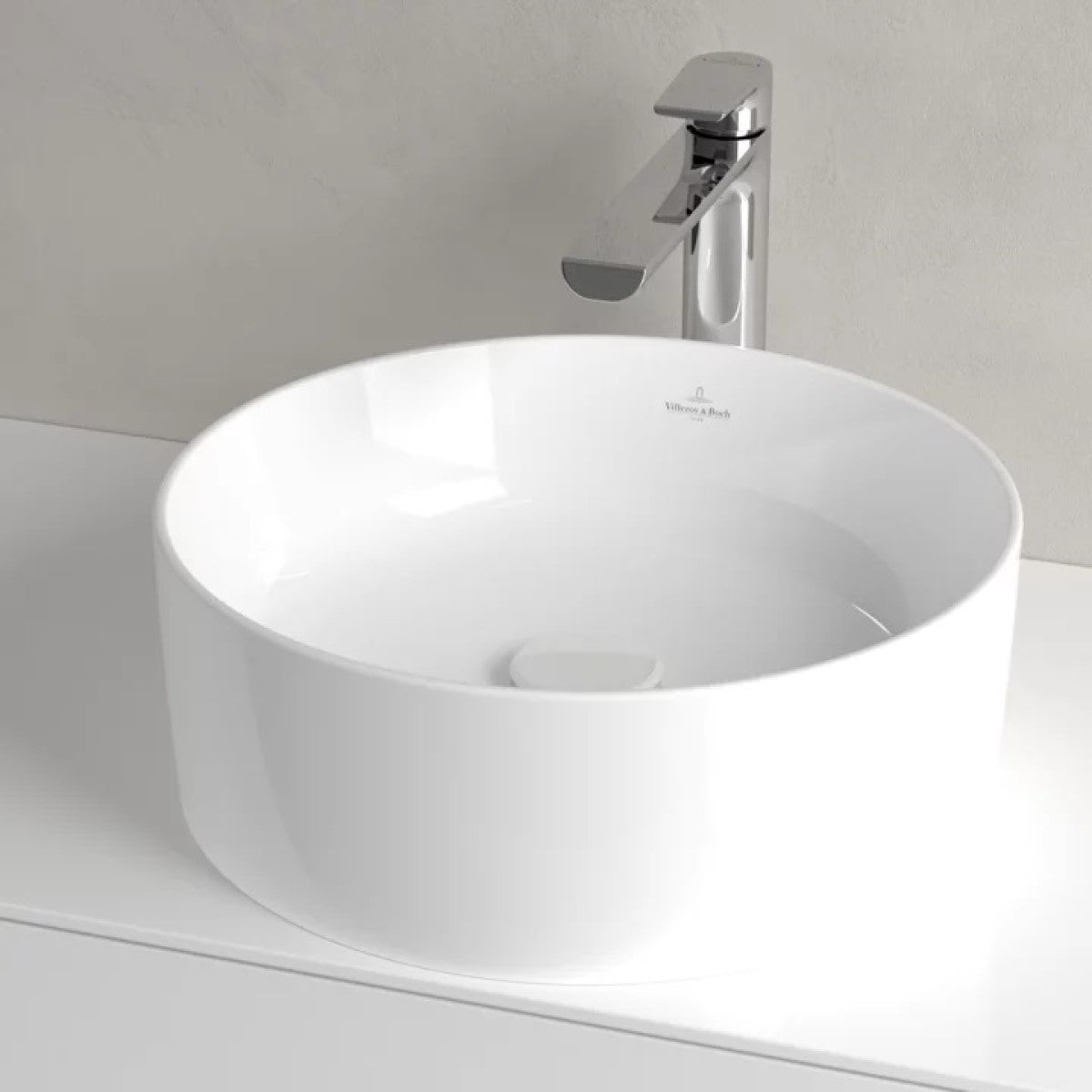 4A184001 Villeroy & Boch Collaro 40 x 40 cm nadpultni umivalnik brez odprtine za armaturo