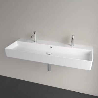 4A22C401 Villeroy & Boch Memento 2.0 120 x 47 cm dvojni keramični umivalnik z 2 odprtinama za armaturo