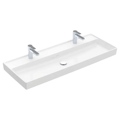 4A33C1R1 Villeroy & Boch Collaro CeramicPlus 120 x 47 cm vgradni umivalnik z 2 odprtinama za armaturo