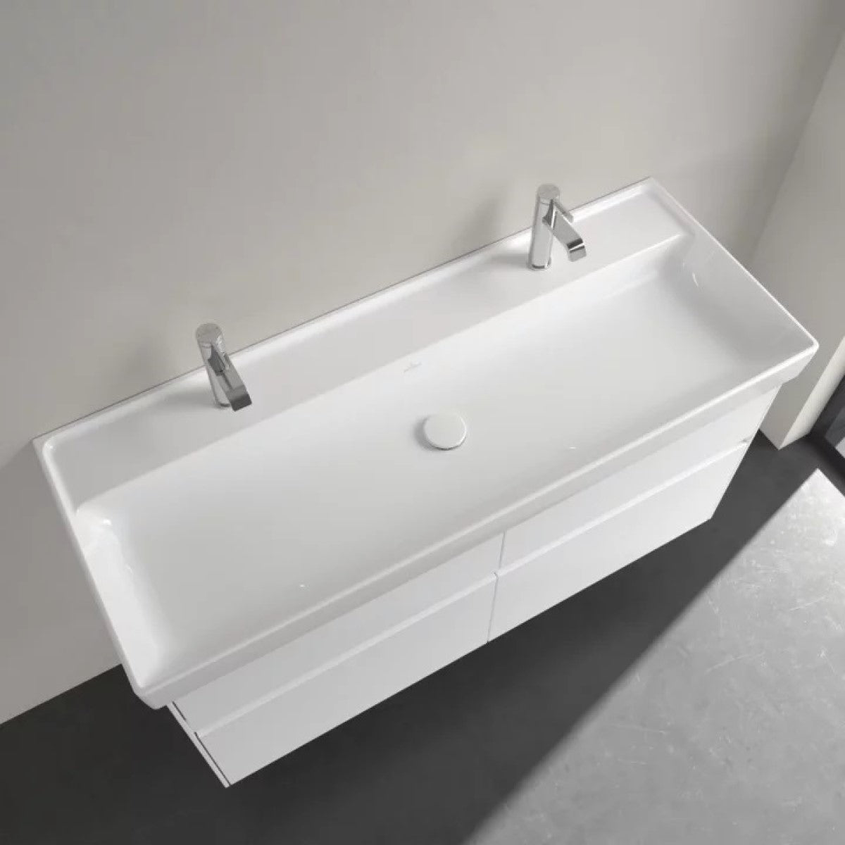 4A33C1R1 Villeroy & Boch Collaro CeramicPlus 120 x 47 cm vgradni umivalnik z 2 odprtinama za armaturo