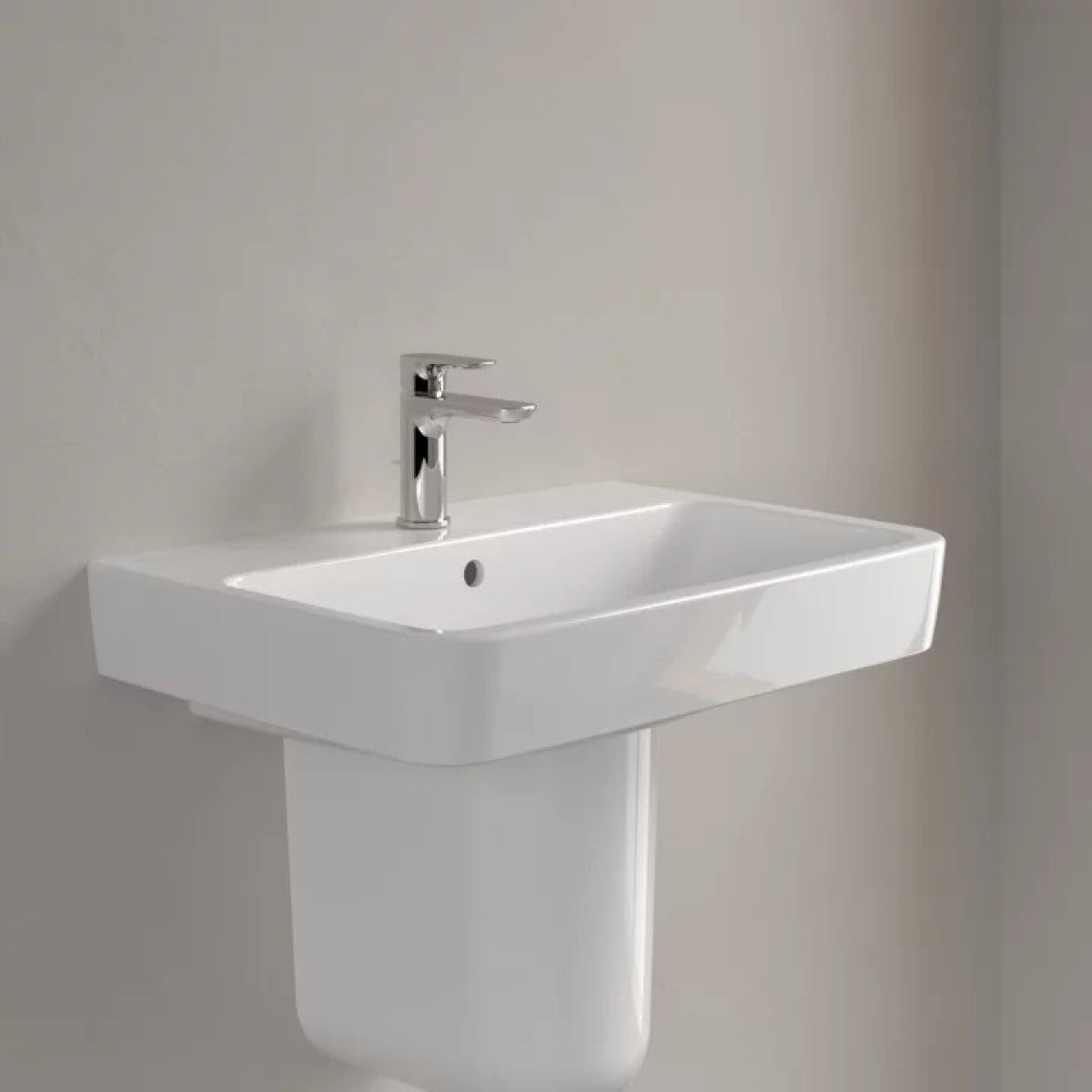 4A416501 Villeroy & Boch O.novo 65 x 46 cm keramični umivalnik z odprtino za armaturo