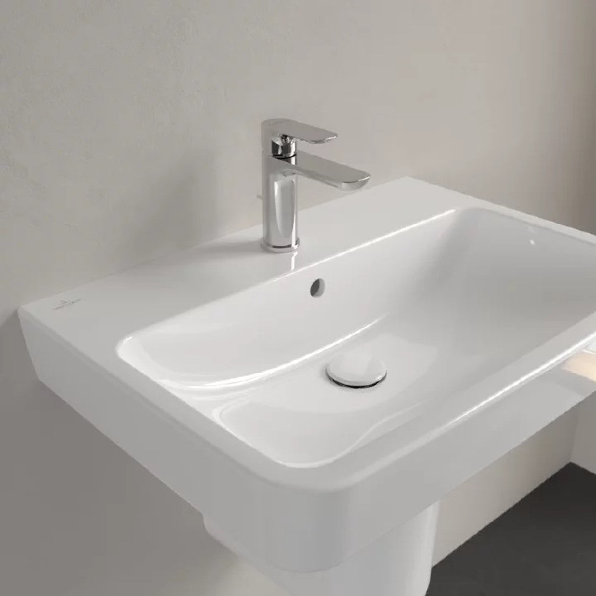 4A416501 Villeroy & Boch O.novo 65 x 46 cm keramični umivalnik z odprtino za armaturo