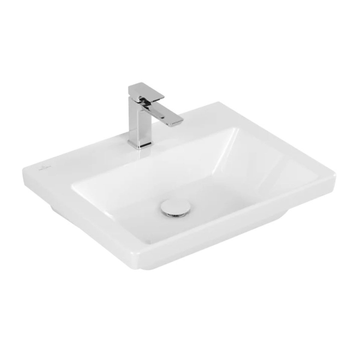 4A7061R1 Villeroy & Boch Subway 3.0 CeramicPlus 60 x 47 cm keramični umivalnik z odprtino za armaturo