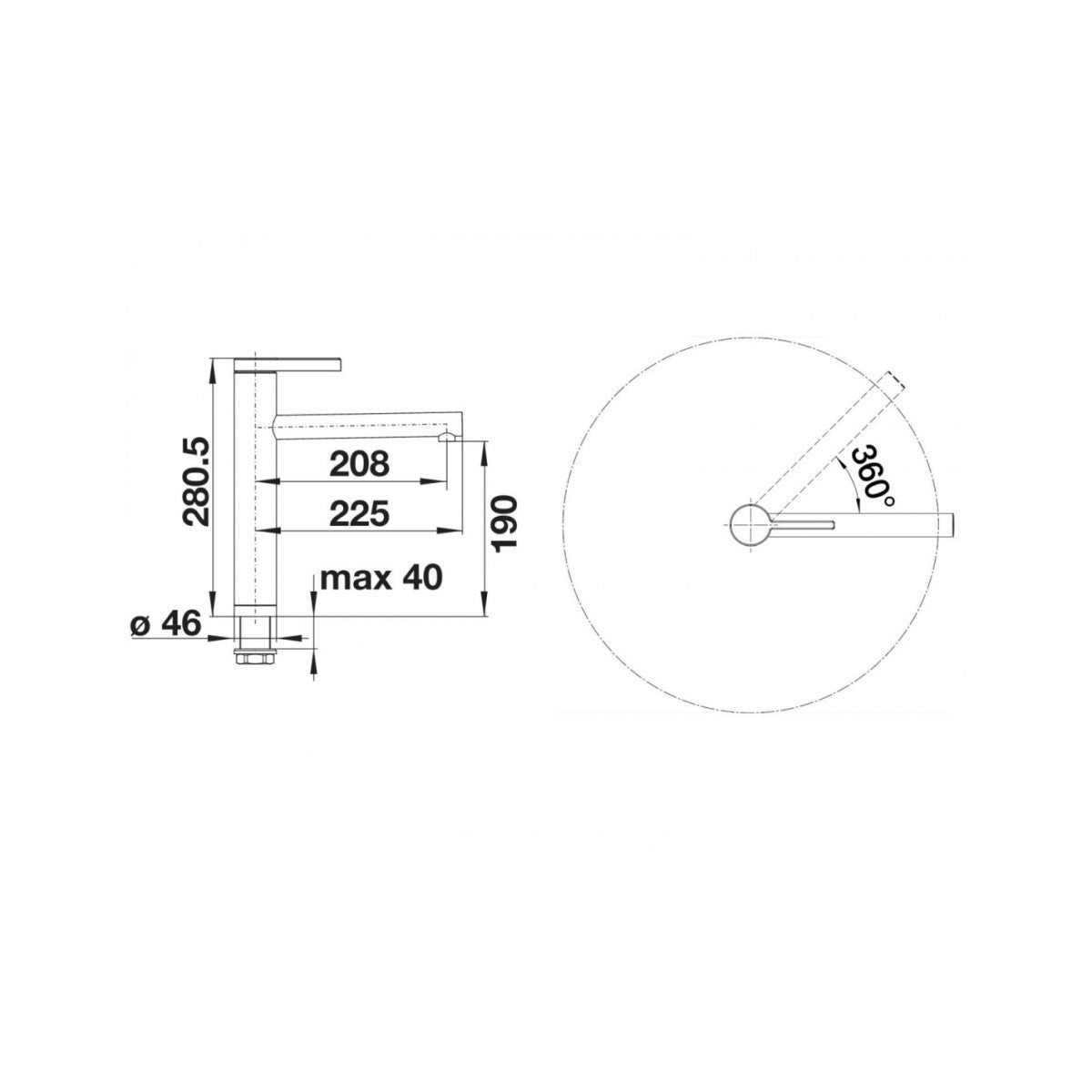 517594 Blanco Linee kuhinjska armatura