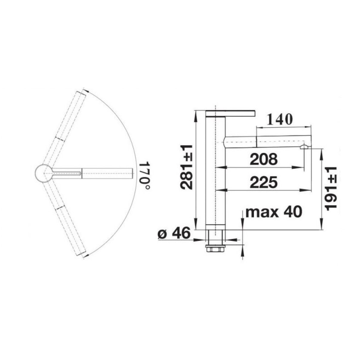 526171 Blanco Linee-S kuhinjska armatura