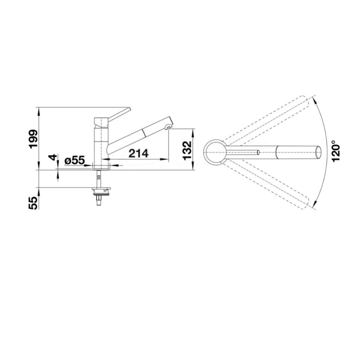 526174 Blanco Kano-S kuhinjska armatura