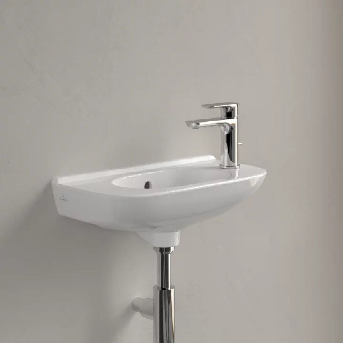 536153R1 Villeroy & Boch O.Novo Compact CeramicPlus 50 x 25 cm keramični umivalnik desna izvedba