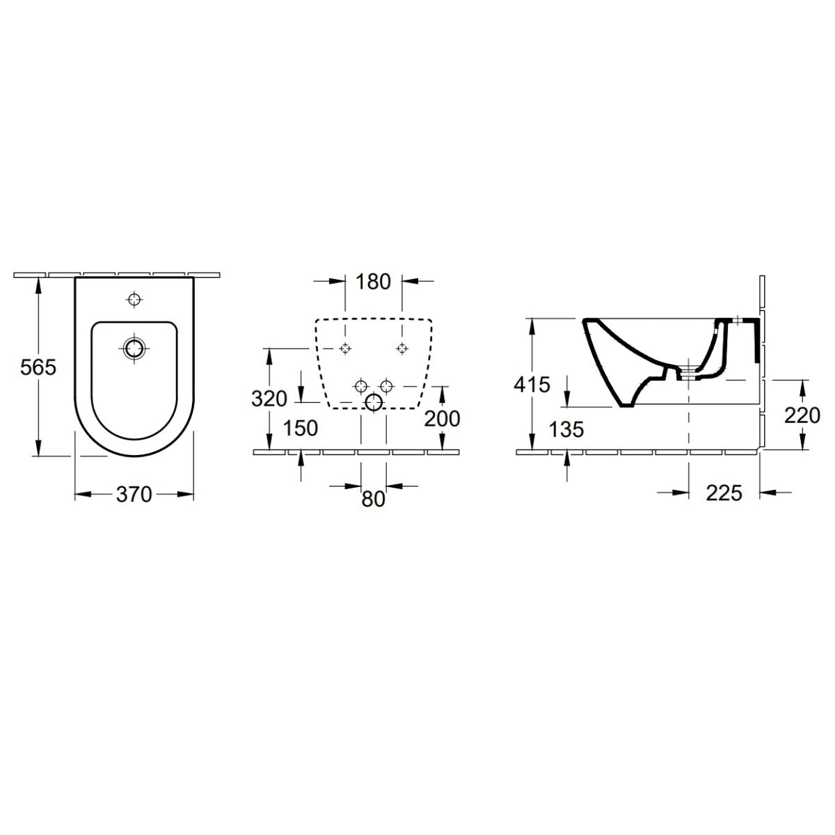 54000001 Villeroy & Boch Subway 2.0 37,5 x 56,5 cm viseči bide