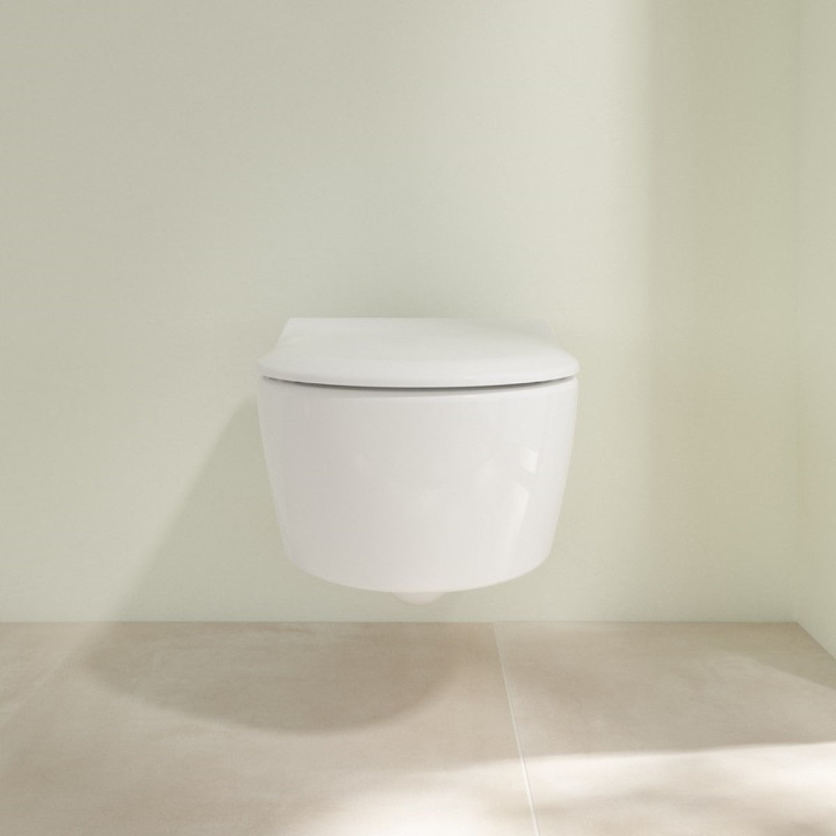 5656HRRW Villeroy & Boch Avento Combi-Pack CeramicPlus viseča WC školjka z WC desko s počasnim zapiranjem