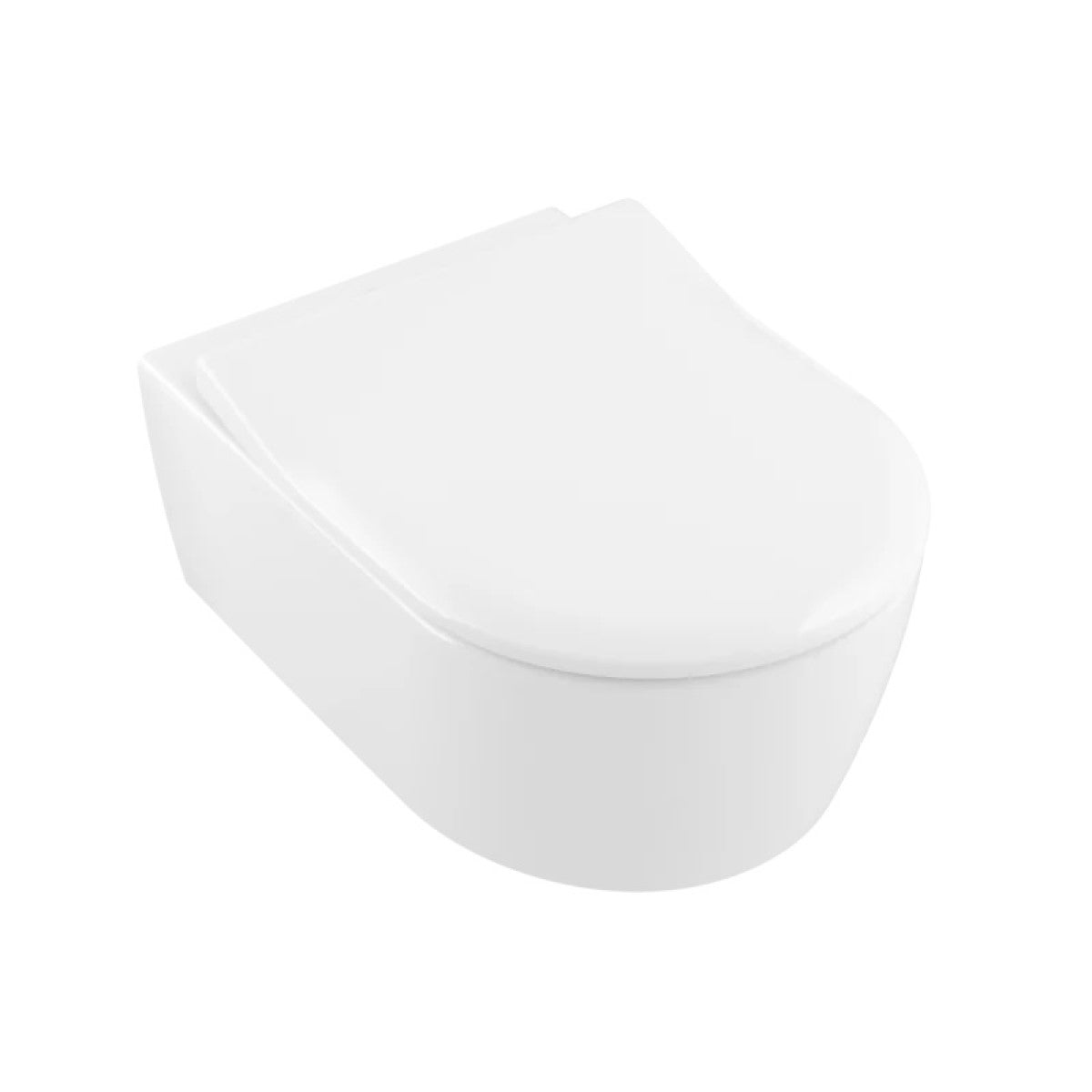 5656RS01 Villeroy & Boch Avento Combi-Pack viseča WC školjka z WC desko s počasnim zapiranjem