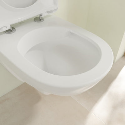 5688HR01 Villeroy & Boch O.novo Combi-Pack viseča brezrobna WC školjka z WC desko s počasnim zapiranjem