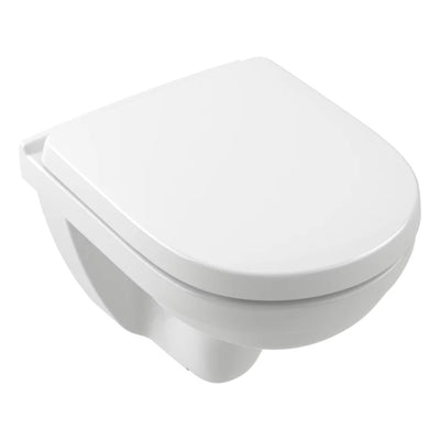 5688HR01 Villeroy & Boch O.novo Combi-Pack viseča brezrobna WC školjka z WC desko s počasnim zapiranjem