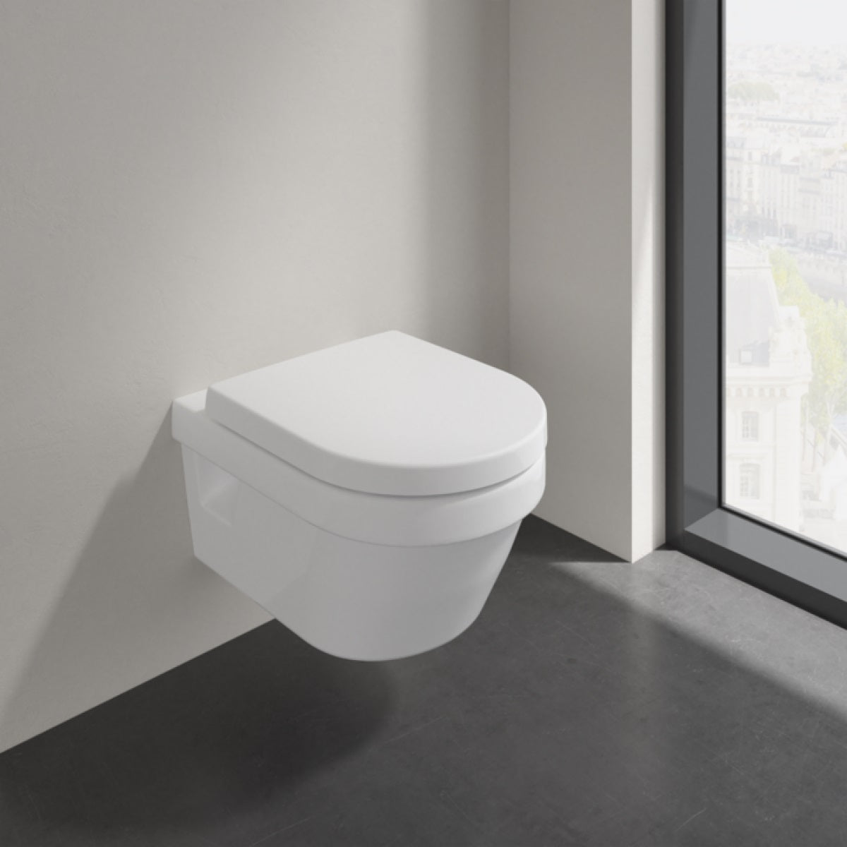 98M9C101 Villeroy & Boch Architectura WC deska s počasnim zapiranjem "Soft Close" in "QuickRelease"