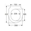 9M656101 Villeroy & Boch Subway tanka WC deska