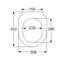 9M70S101 Villeroy & Boch Architectura tanka WC deska s počasnim zapiranjem "Soft Close" in "QuickRelease"