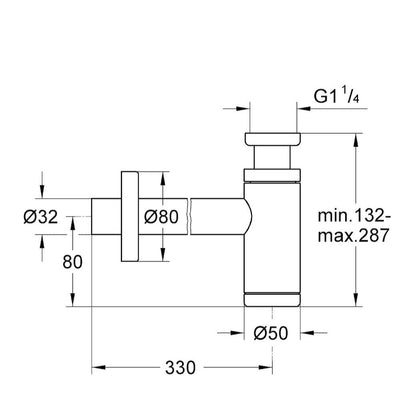 28912DC0 Grohe sifon za umivalnik spodnji del