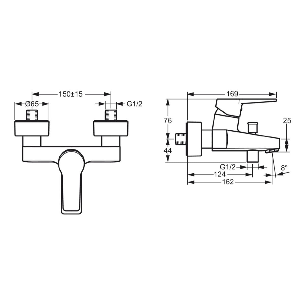 Armature za kadi — 09742183 Hansa Twist armatura za kad | SAN-KERAMIKA.SI