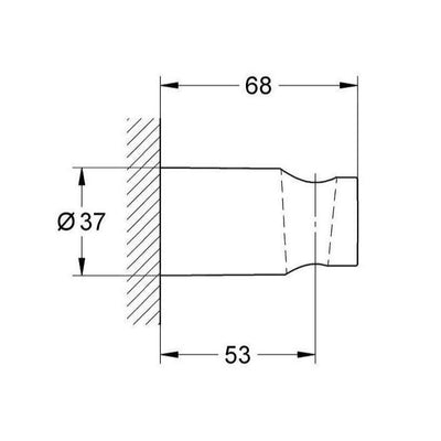 26102000 Grohe Vitalio Universal držalo za tuš ročko