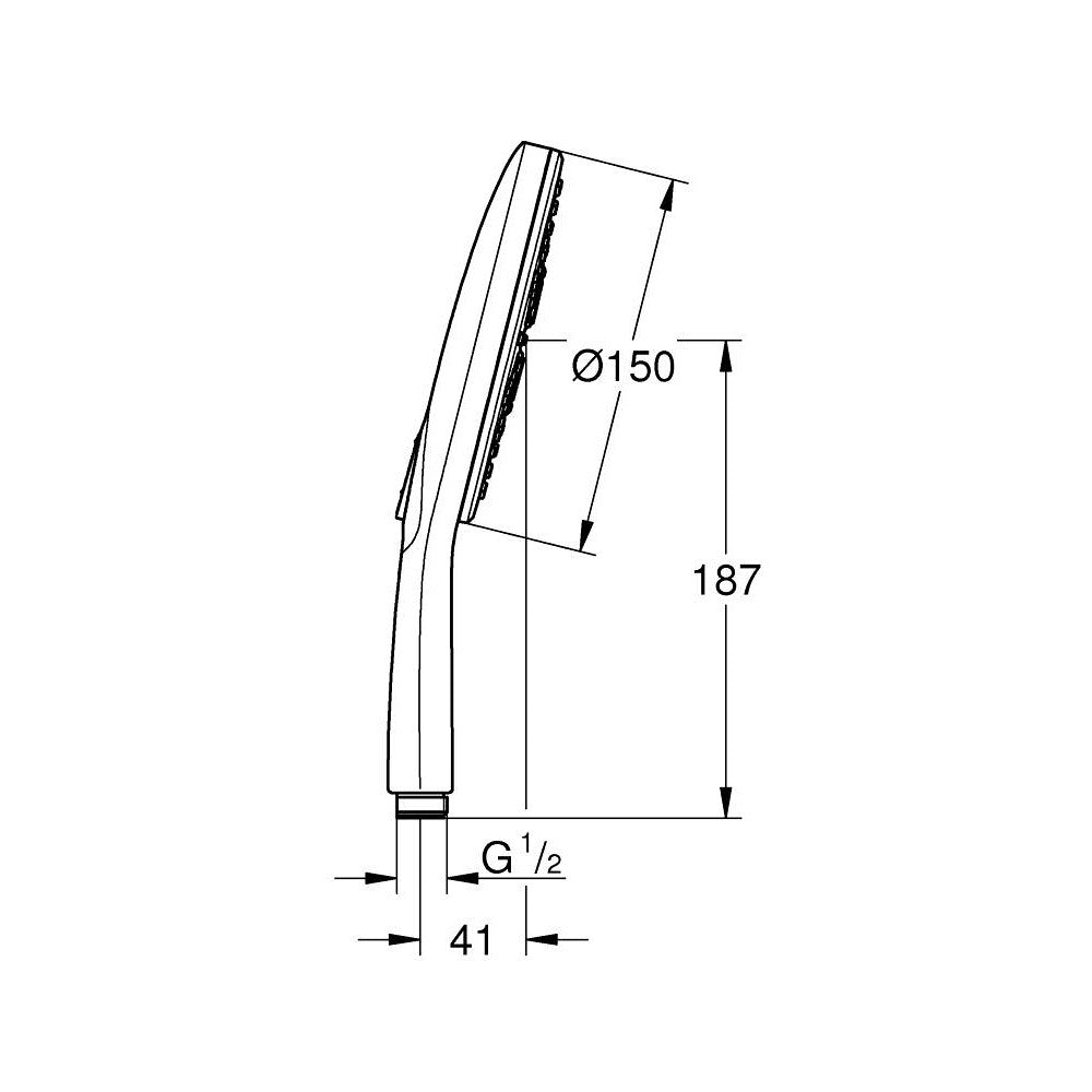 26597000 Grohe Rainshower SmartActive 150 tuš ročka 3 funkcije