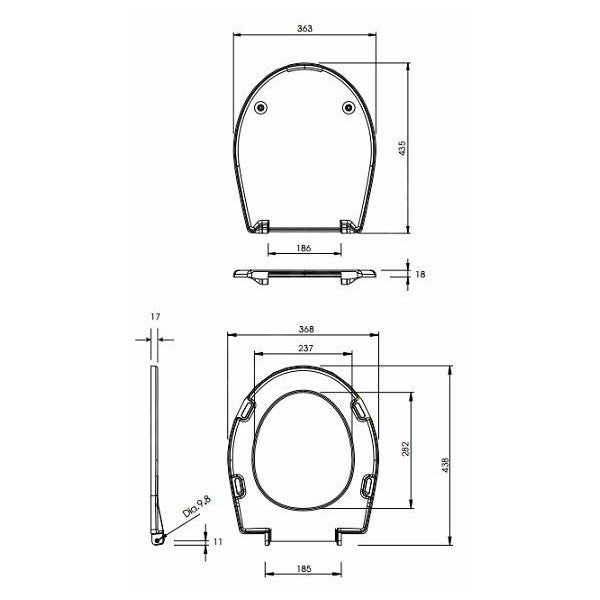 K90111000 Kolo Rekord WC deska