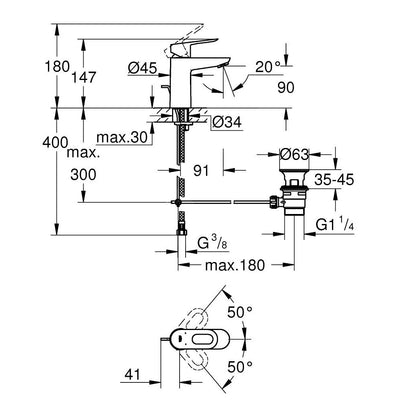 23803000 Grohe BauLoop armatura za umivalnik