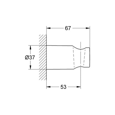 27056000 Grohe Rainshower držalo za tuš ročko