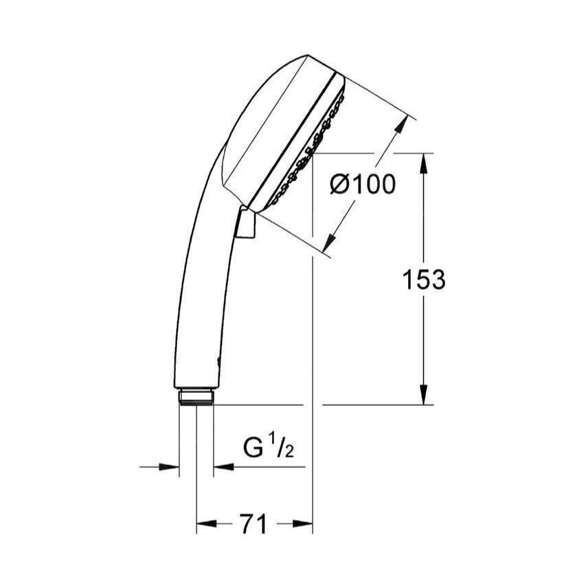 27573002 Grohe Tempesta Cosmopolitan 100 tuš ročka 4 funkcije