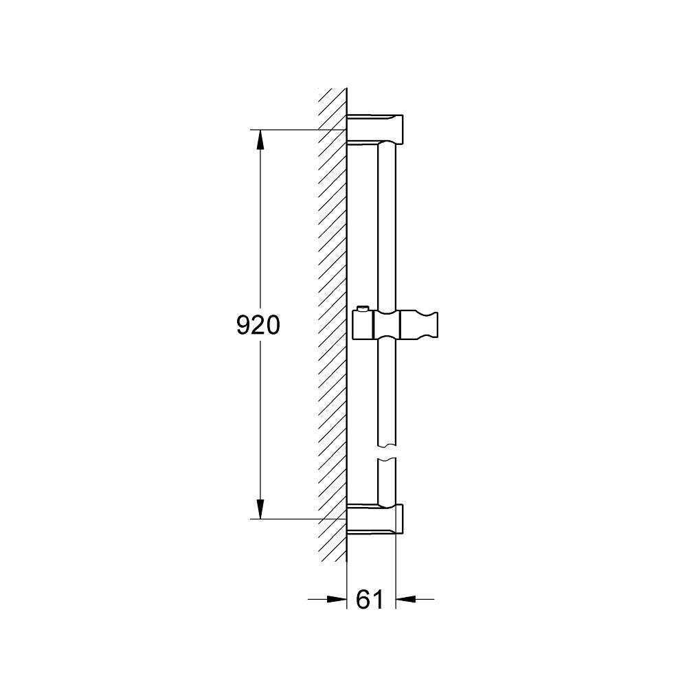 27522000 Grohe Tempesta Cosmopolitan tuš konzola 900 mm